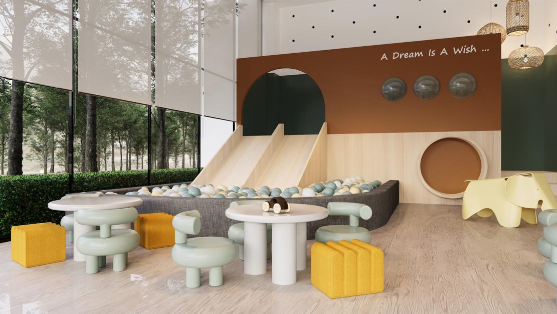 Kids play room at River Park